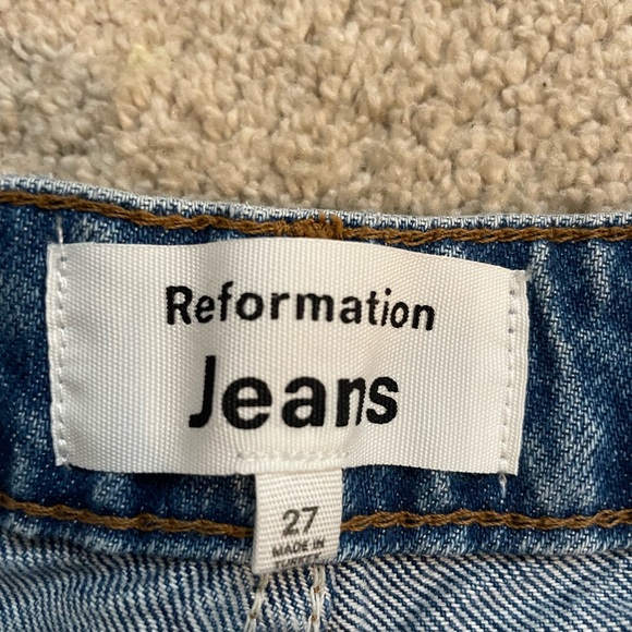 Reformation Cynthia High Rise Jeans 27 - Picture 5 of 6